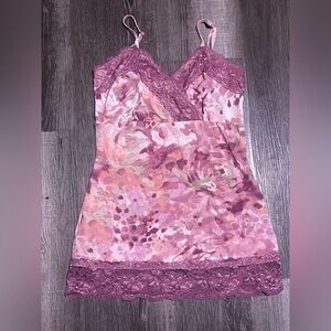 Studio Y Y2K lace tank top in Pink and Purple